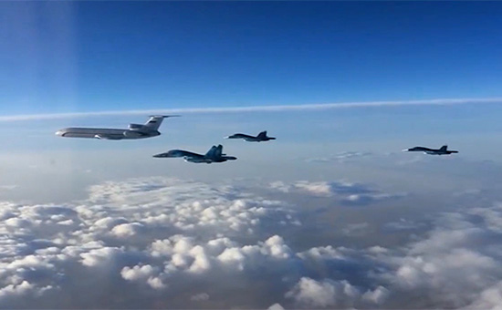 Российские самолеты возвращаются с&nbsp;авиабазы Хмеймим, Сирия


