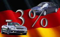 Выпуск автомобилей в Германии сократился в августе на 3%
