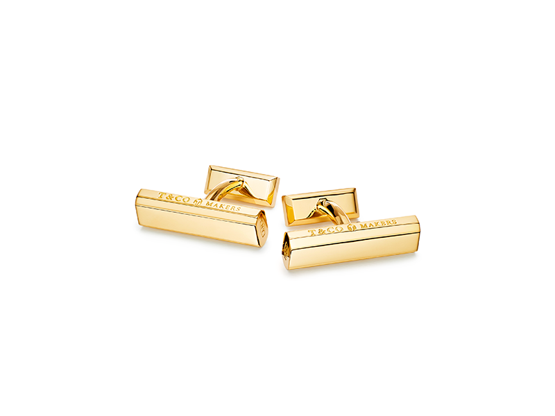 Запонки Tiffany 1837 Makers из золота, Tiffany &amp; Co., 311 000 руб. (магазины Tiffany &amp; Co.)