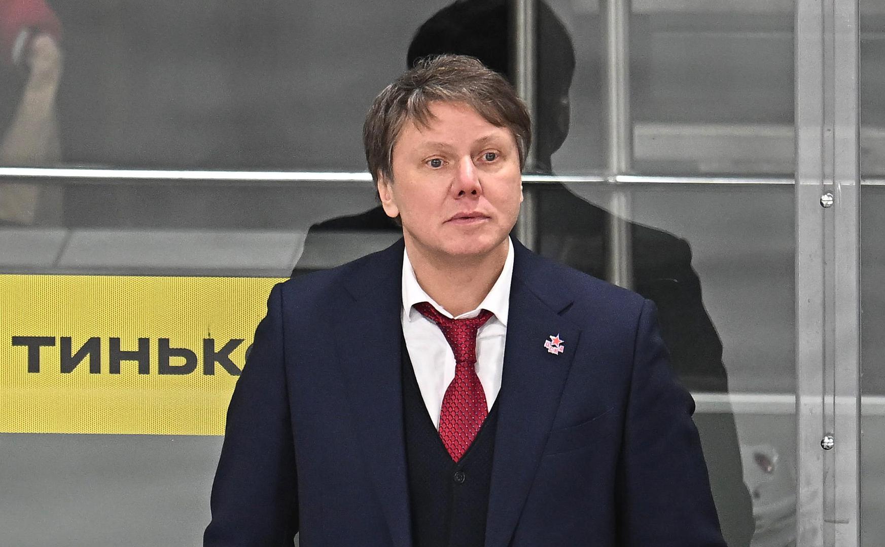 Равиль Якубов на тренерском мостике ЦСКА