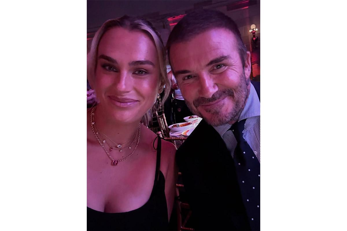 Арина Соболенко и Дэвид Бекхэм