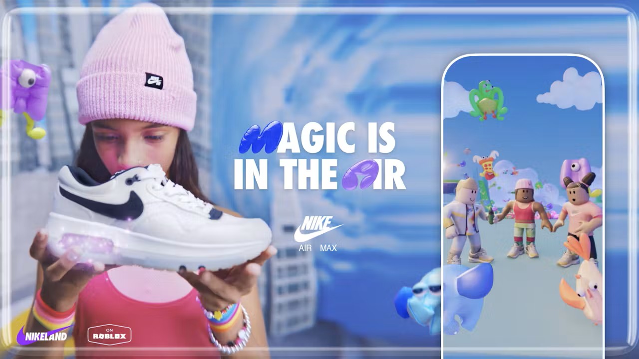 Официальное промо коллаборации Nike и Roblox
