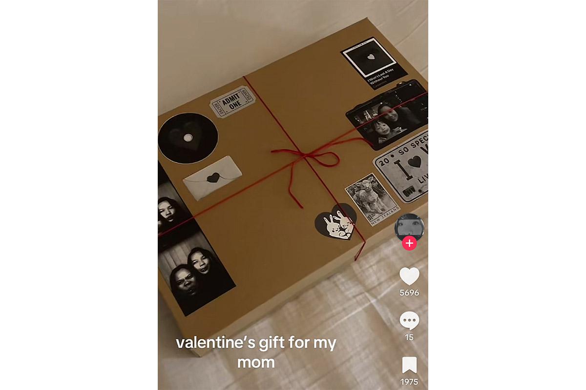 «Подарок на день Святого Валентина для моей мамы», — гласит подпись