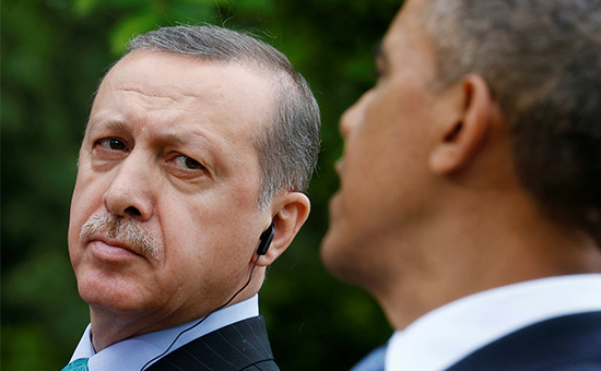 Президент Турции Реджеп Тайип Эрдоган (слева) и президент США Барак Обама



