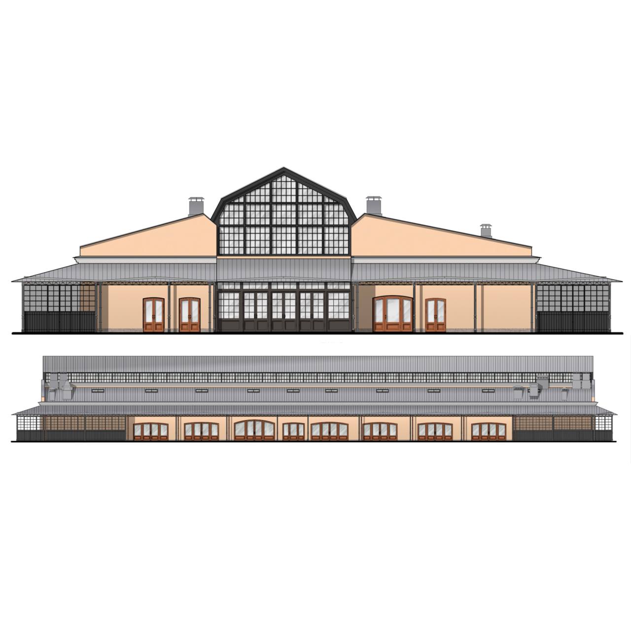 Эскиз проекта реконструкции корпусов № 37 и № 38