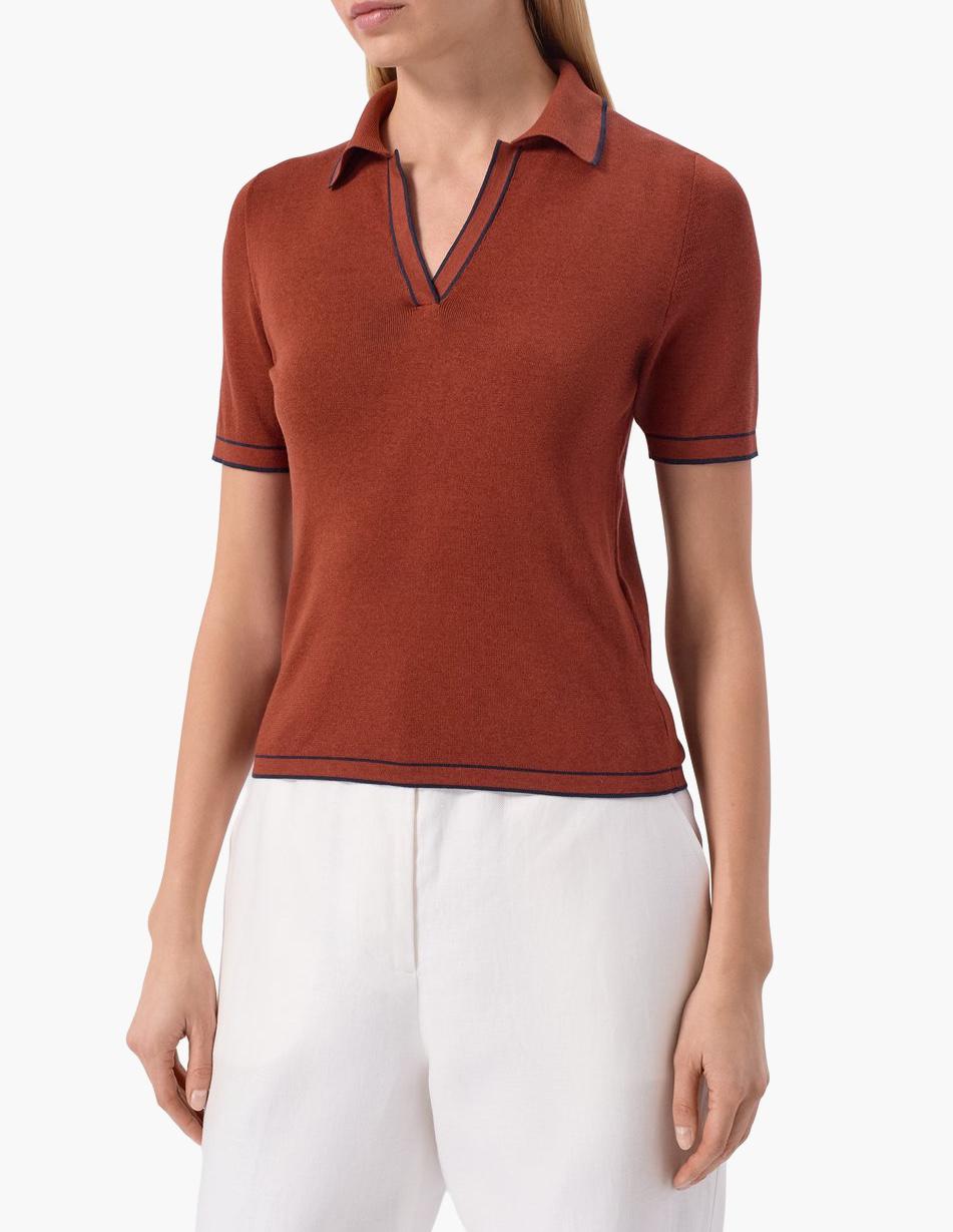 Поло из шелка и хлопка&nbsp;MVST, 99 500 руб.
