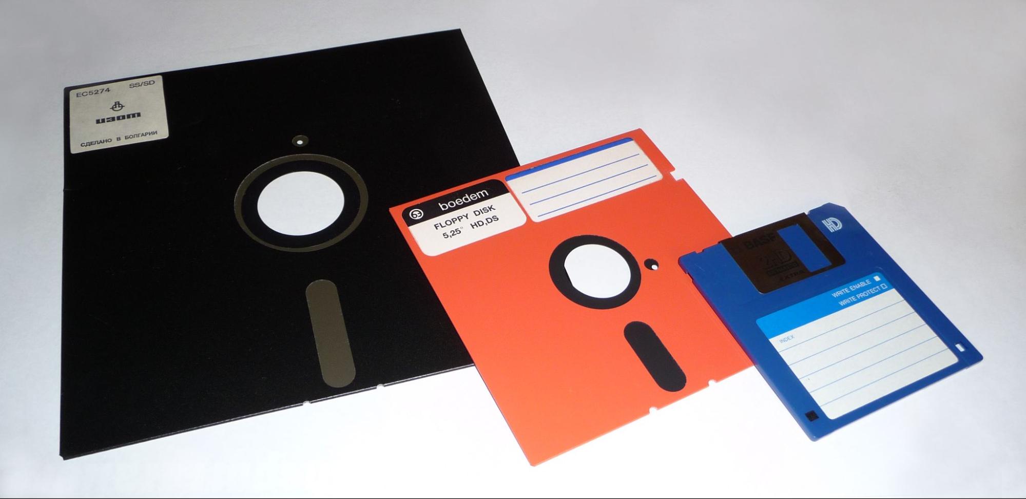 Дискеты&nbsp;&mdash; они&nbsp;же floppy disks&nbsp;&mdash; разных форматов