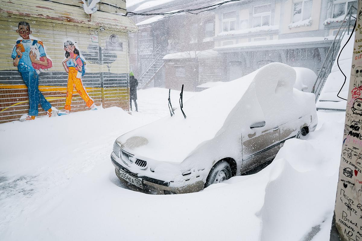 Снегопад во Владивостоке, 11 января 2026 года