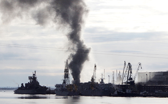 Пожар на атомной подводной лодке «Орел» в Северодвинске