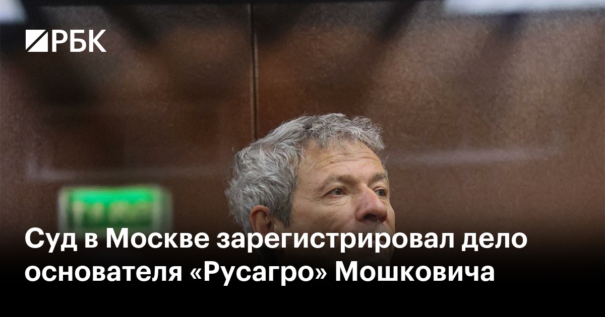 Суд в Москве зарегистрировал дело основателя «Русагро» Мошковича