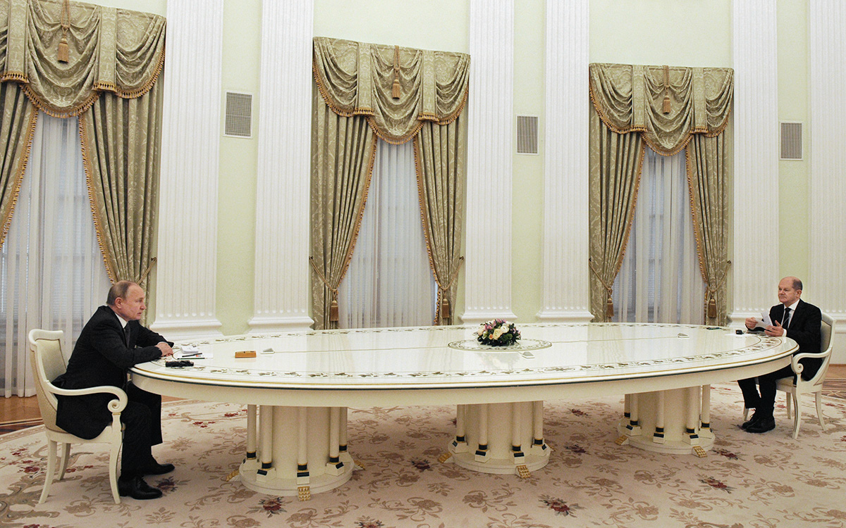 Переговоры Путина и канцлера ФРГ Шольца начались в Кремле — РБК