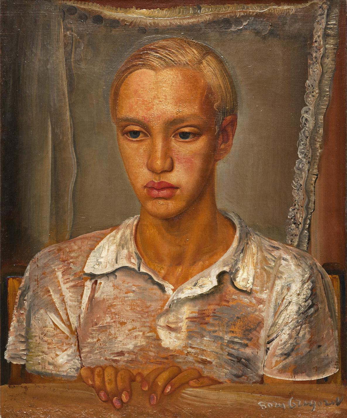 Портрет сына художника Кирилла. Борис Григорьев. 1931