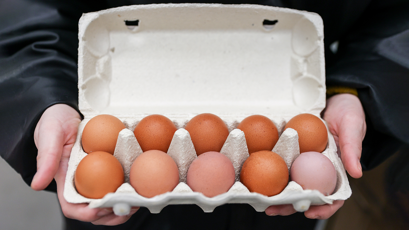 <p>Продажа яиц в гипермаркете</p>