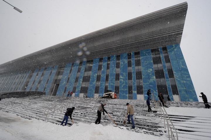 В.Путин посетил строящиеся объекты универсиады-2013 в Казани