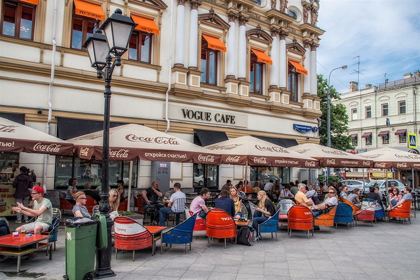 Уличное кафе, фото, купить, заказать в Москве, СПб