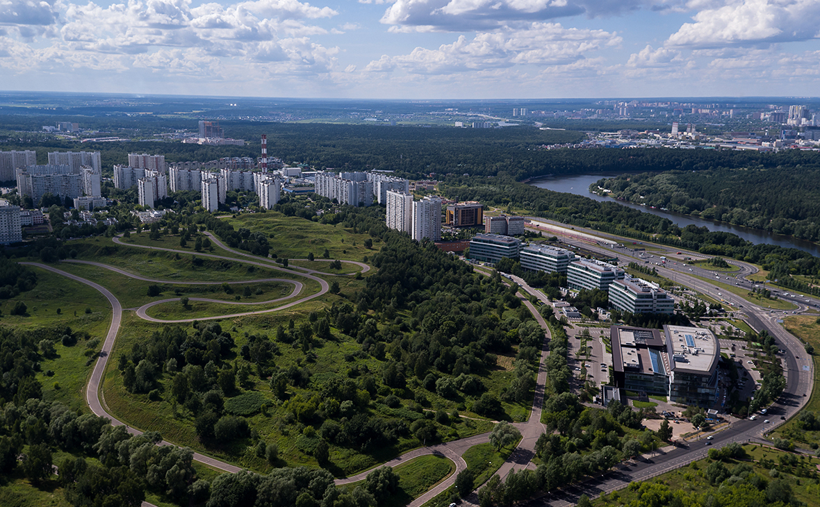 Велотрасса &laquo;Крылатское&raquo; в ландшафтном заказнике Крылатские холмы