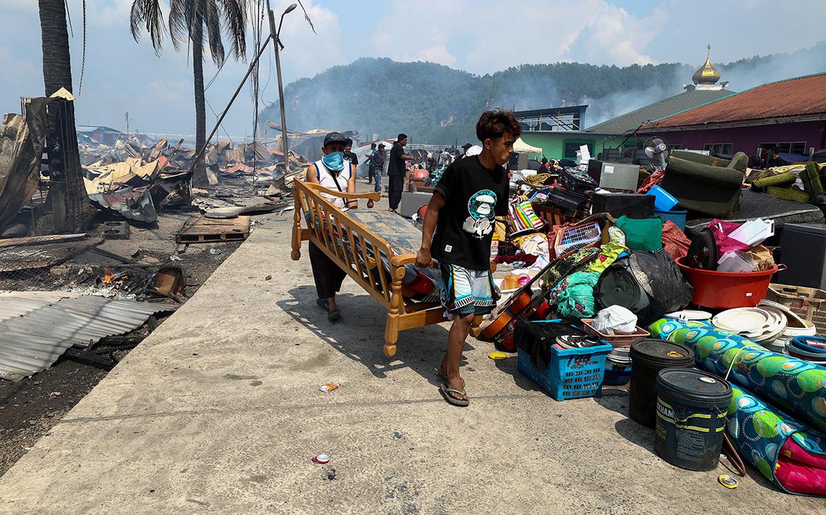 Пожар в Малайзии уничтожил тысячу домов. Видео