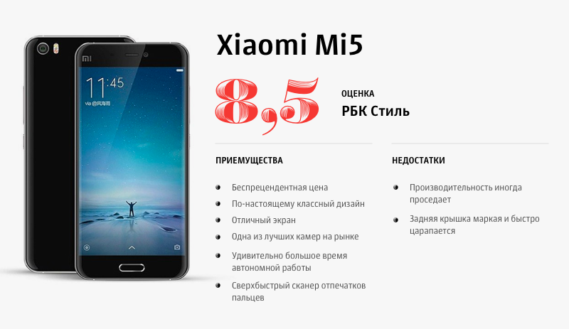 Обзор Xiaomi Mi5: лучший смартфон за 20 тыс. рублей