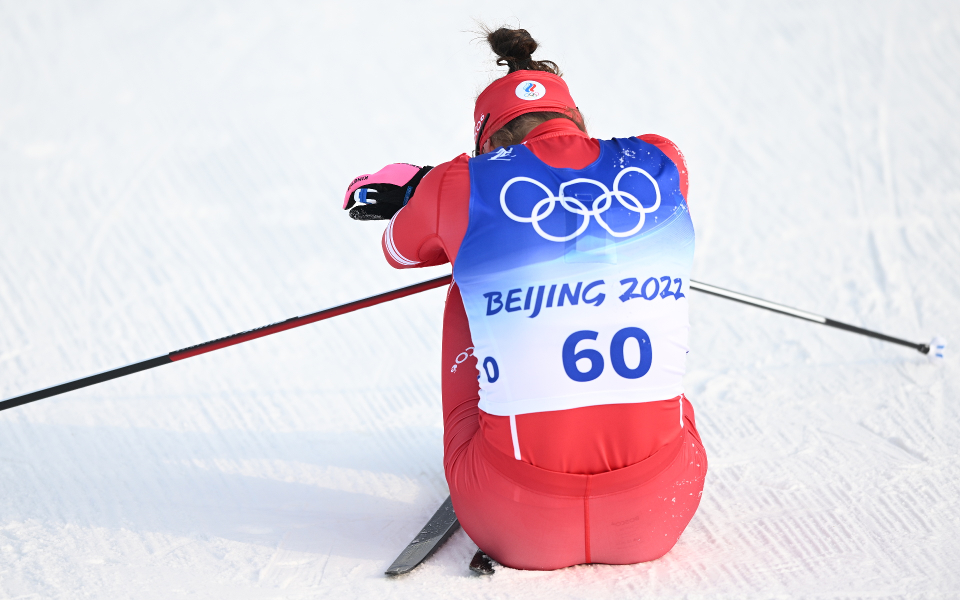 Российская лыжница Наталья Непряева после четвертого места в гонке классическим стилем&nbsp;