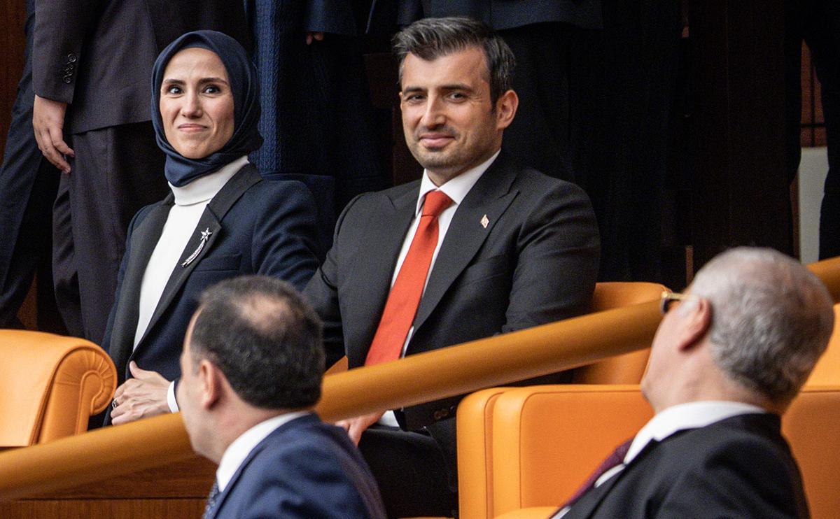 Сельчук Байрактар с женой Сюмейе Эрдоган