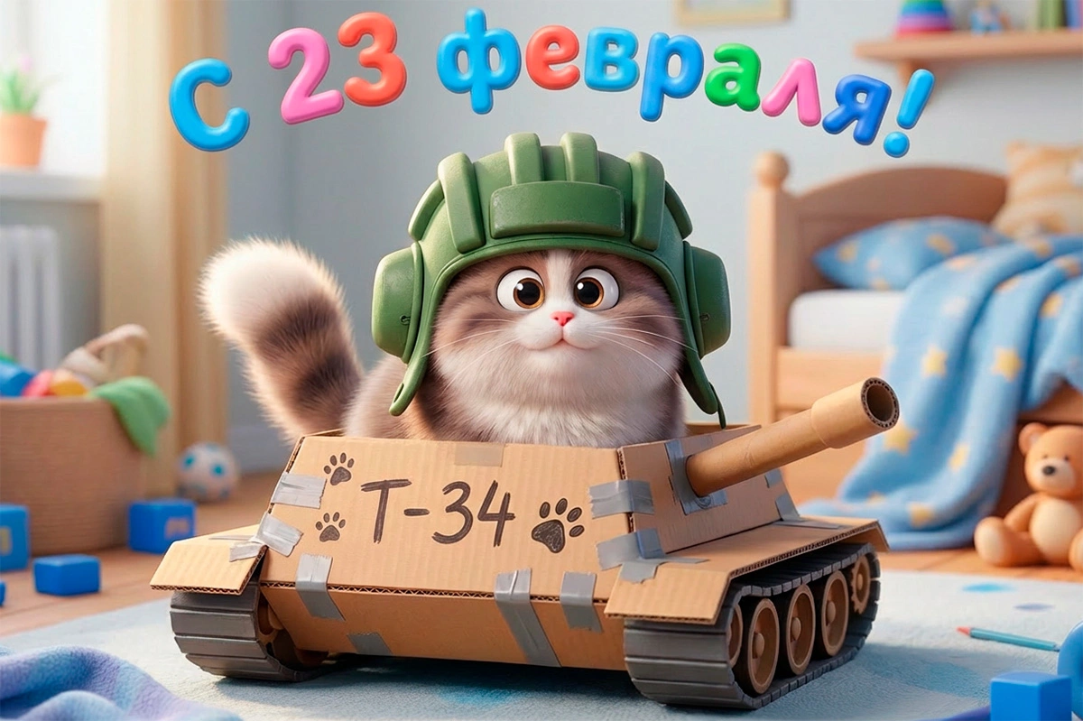 15 вариантов открыток с Днем защитника Отечества в 2026 году