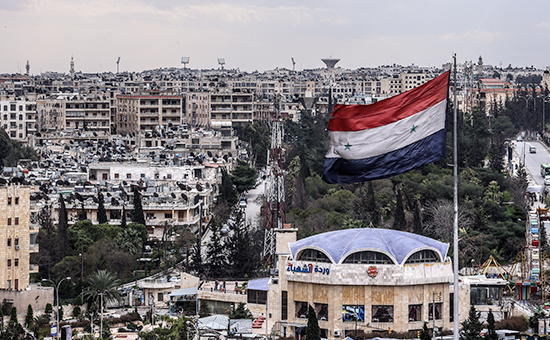 Вид на&nbsp;город Алеппо в&nbsp;Сирии
