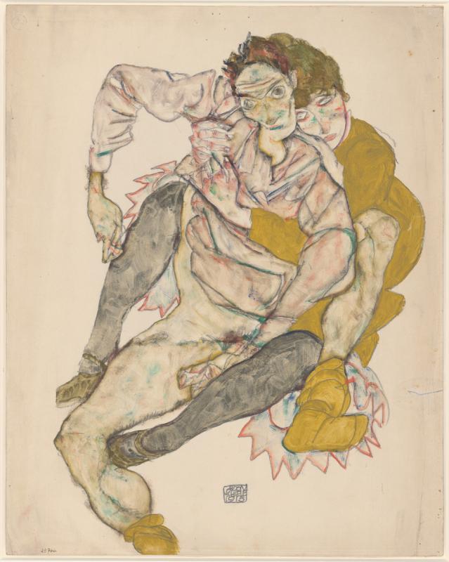 Эгон Шиле. &laquo;Сидящая пара&raquo;, 1915