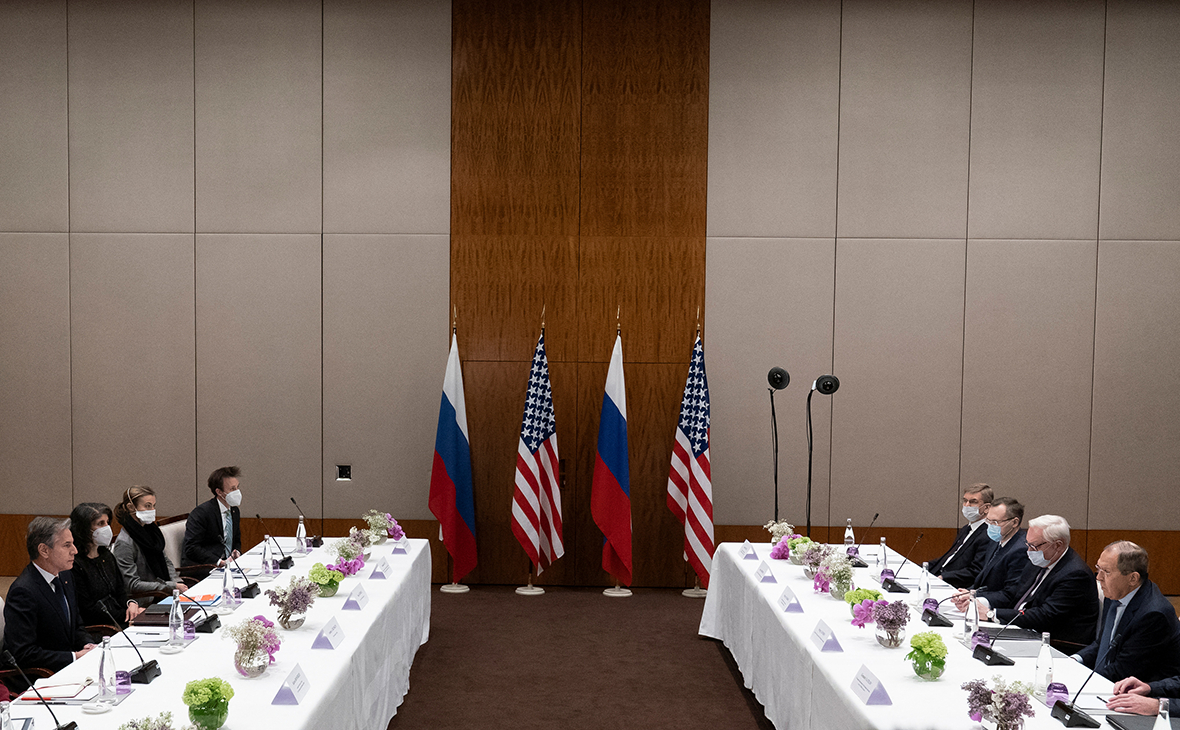Встреча госсекретаря США Энтони Блинкена&nbsp;с министром иностранных дел России Сергеем Лавровым в Женеве