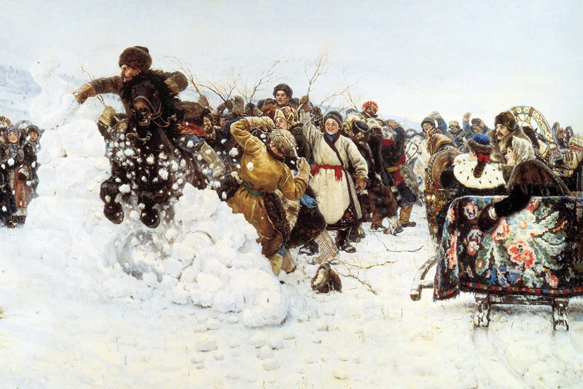 Взятие снежного городка