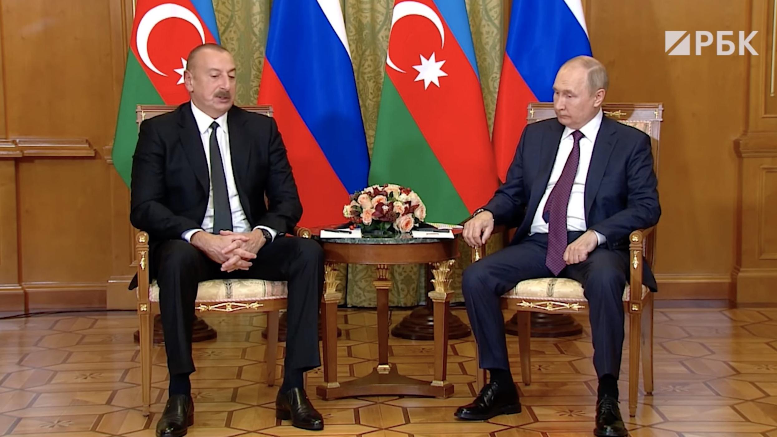 Президент Азербайджана поблагодарил Путина за помощь с Нагорным Карабахом