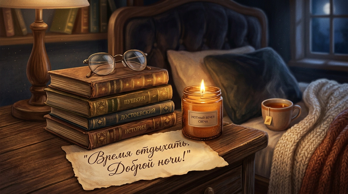 Открытки «Спокойной ночи!» для родных и любимых: 25 уютных картинок