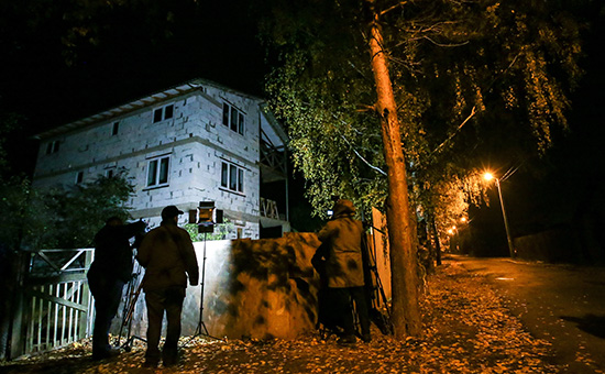 Дом в&nbsp;деревне Тимошкино, где было обнаружено тело Амирана Георгадзе