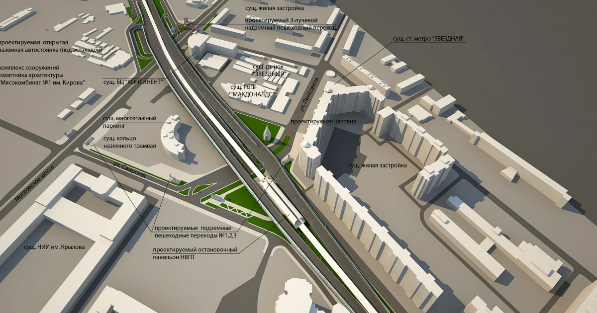 Проект развязки на дунайском проспекте