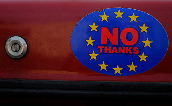 Наклейка на авто сторонника выхода Британии из ЕС



