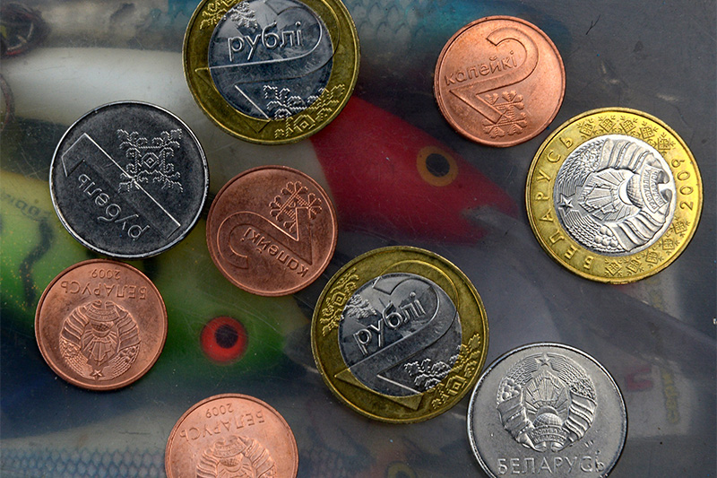 Новые монеты белорусских рублей
