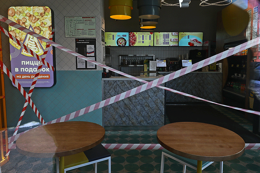 Закрытый зал фастфуд кафе, Новосибирск