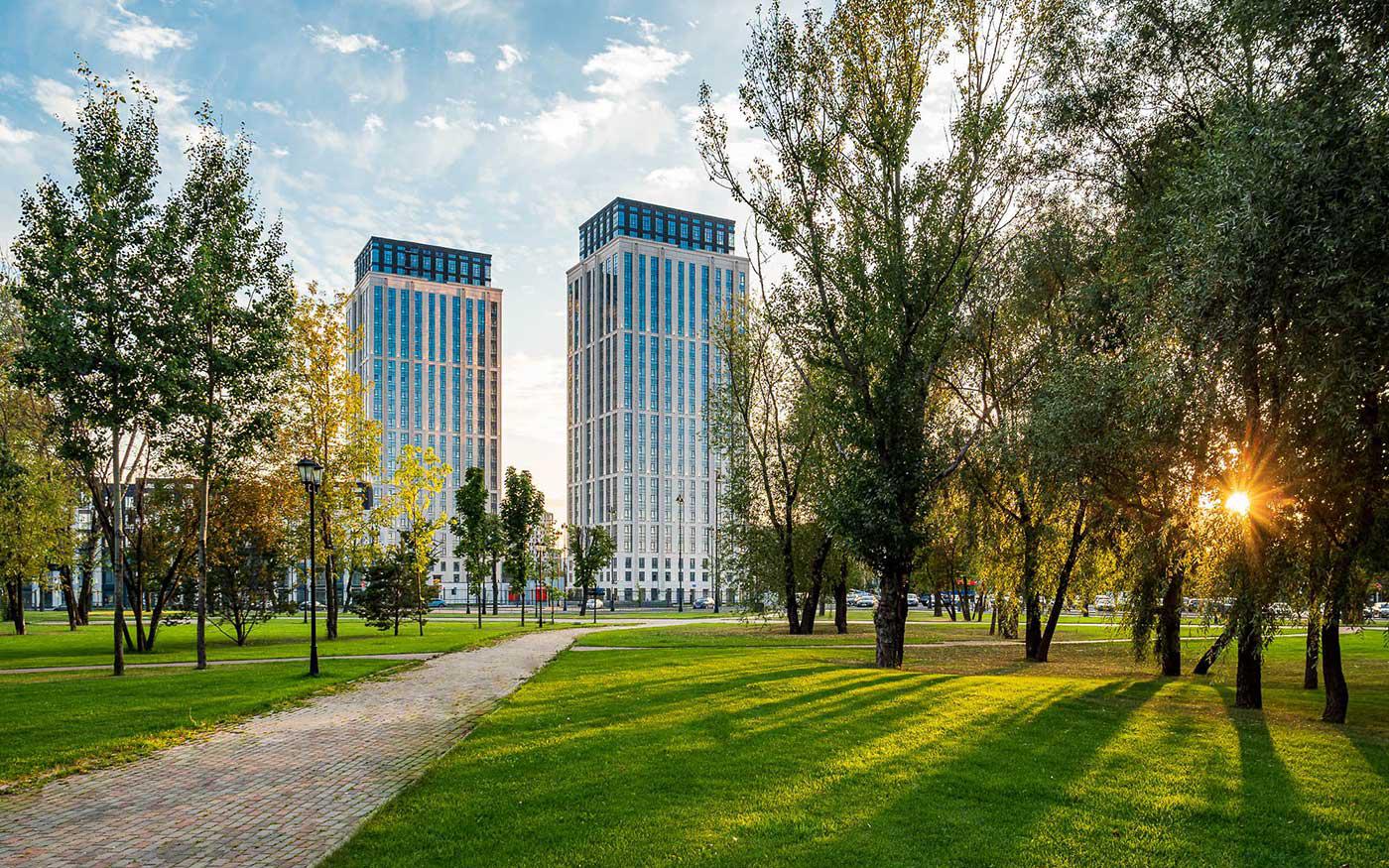 44 га парков в окружении