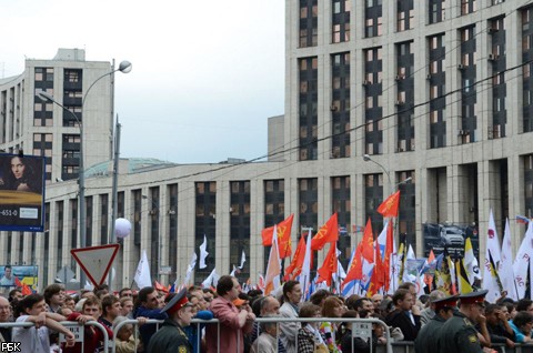 Третий "Марш миллионов" оппозиции в Москве