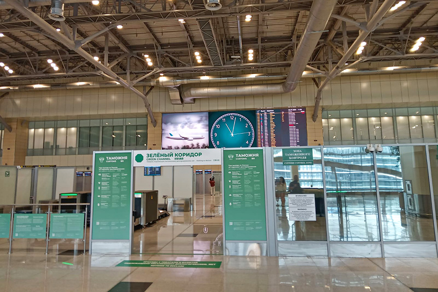 Зеленый коридор в новом сегменте терминала &laquo;Домодедово&raquo;