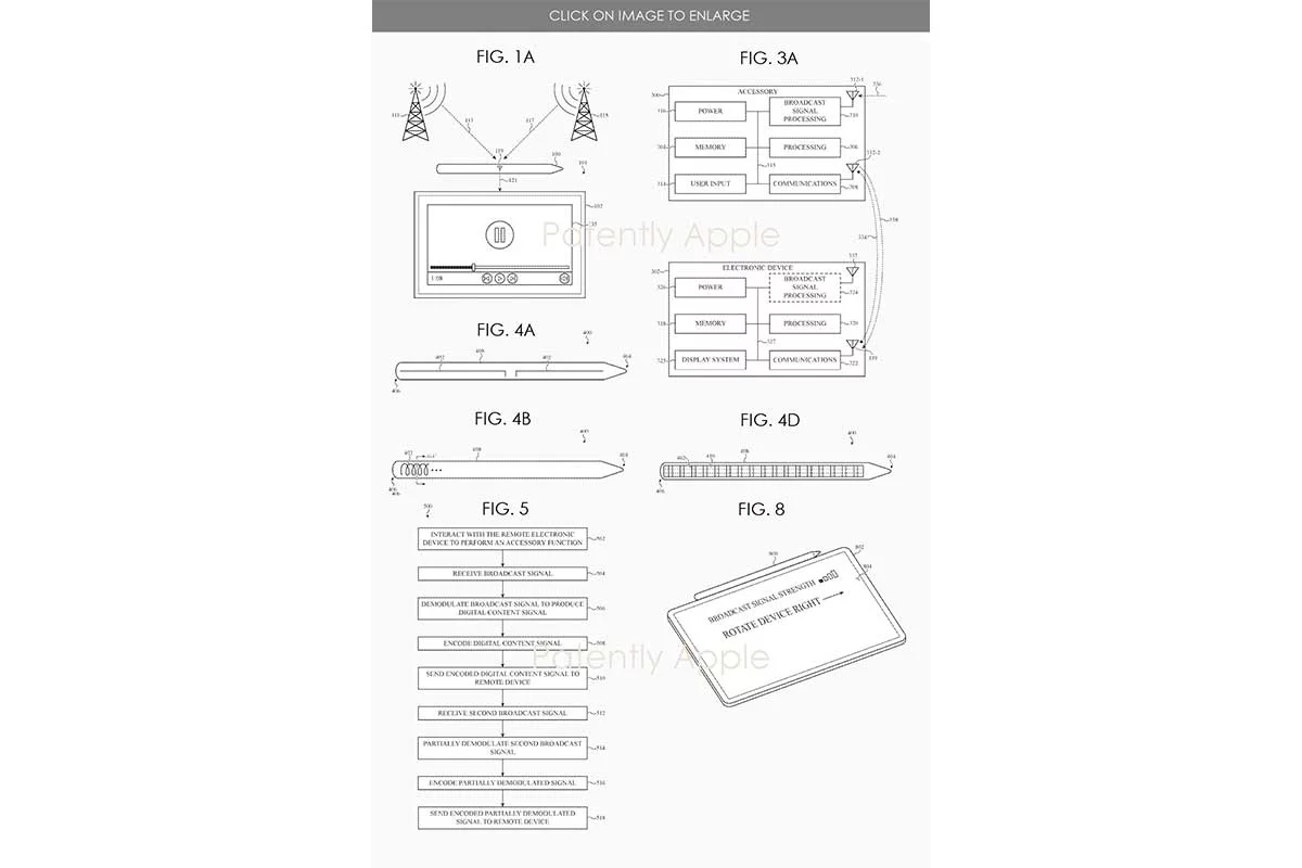 Apple хочет, чтобы будущий Apple Pencil работал как телевизионная антенна, и запатентовала разработку