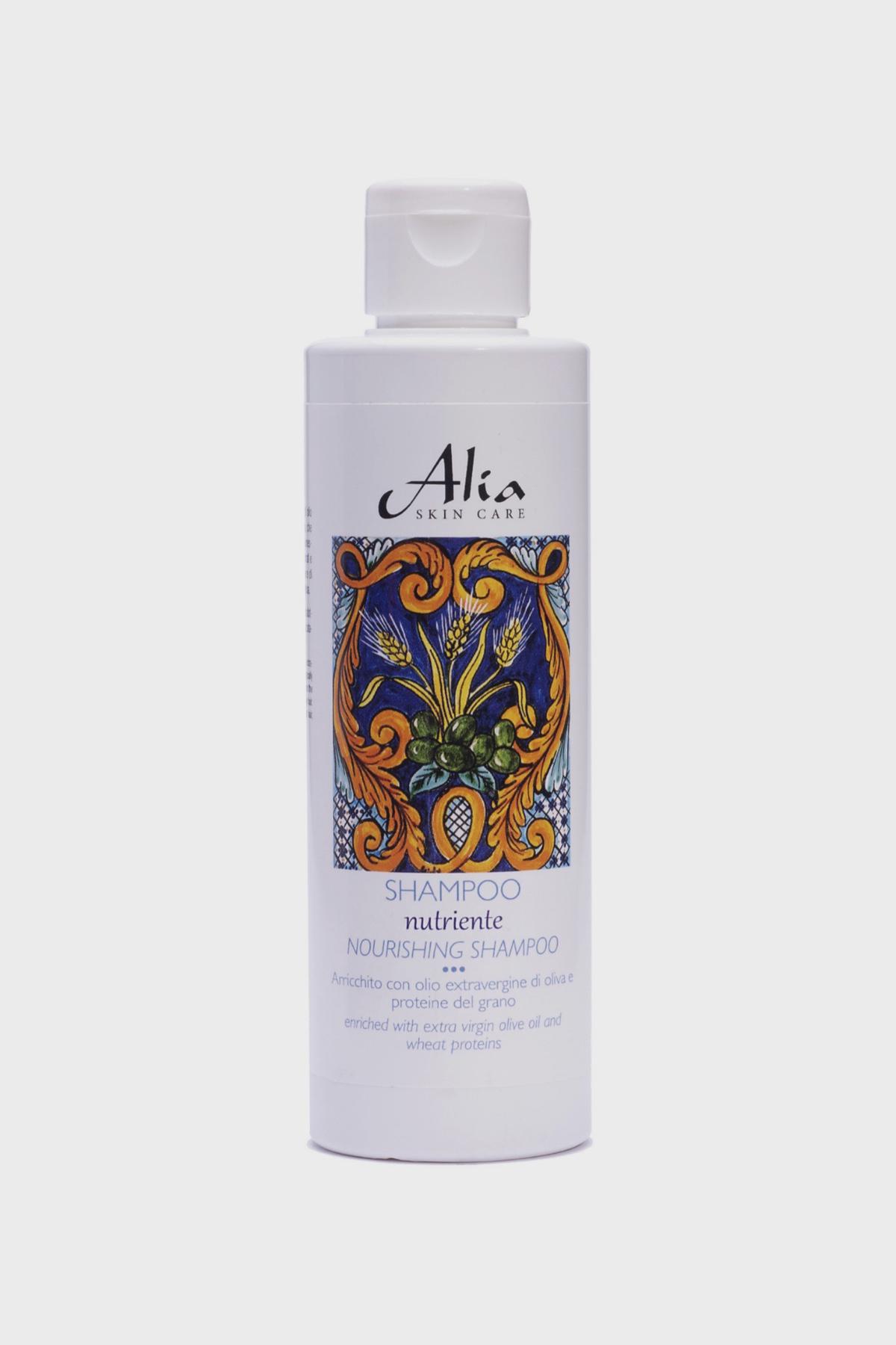 Питательный шампунь для волос с протеинами пшеницы Nourishing Shampoo, Alia Skin Care, 1972 руб. (салон красоты «Мильфей»)