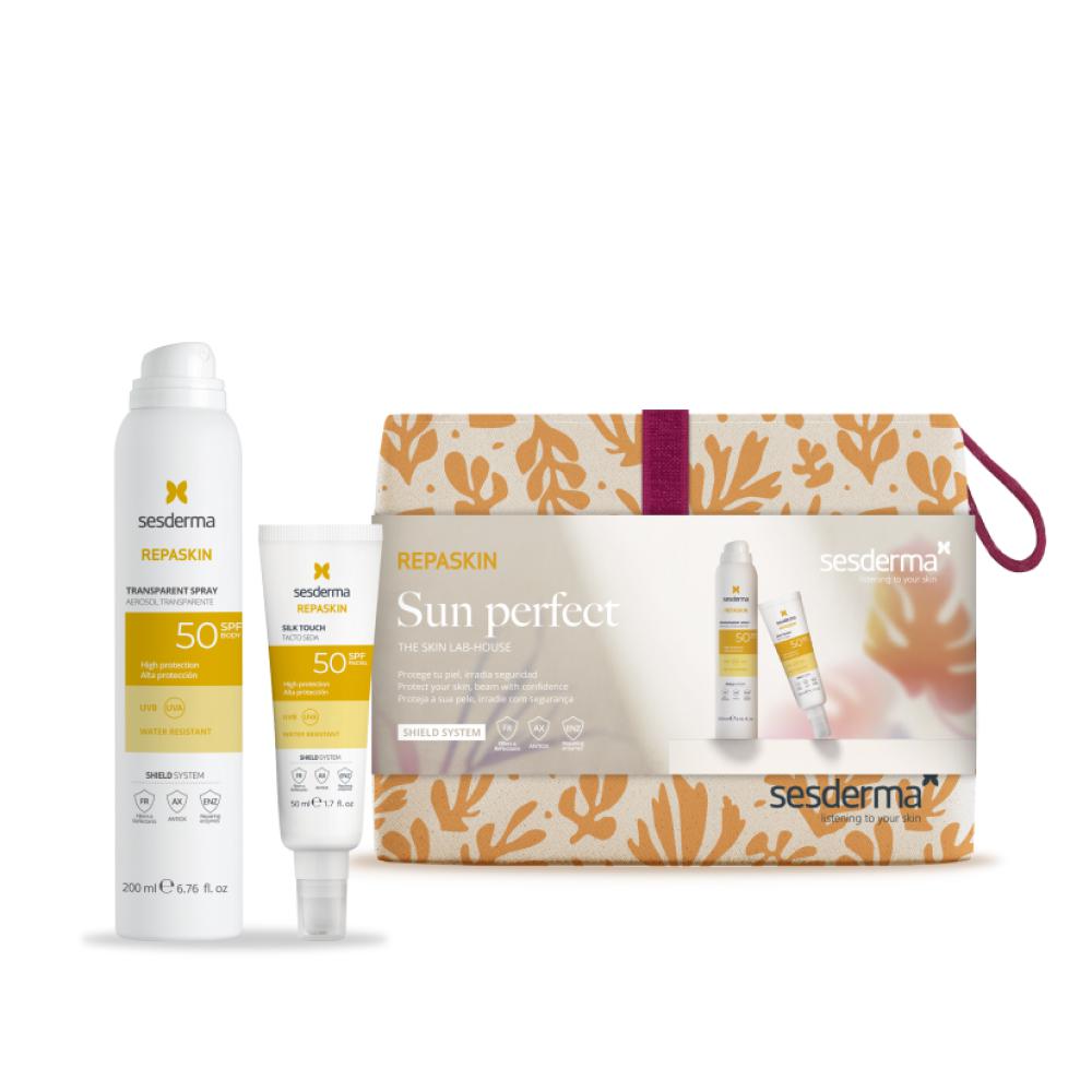 Набор Repaskin Sun Perfect SPF50, Sesderma, 7380 руб. (sesderma.ru)