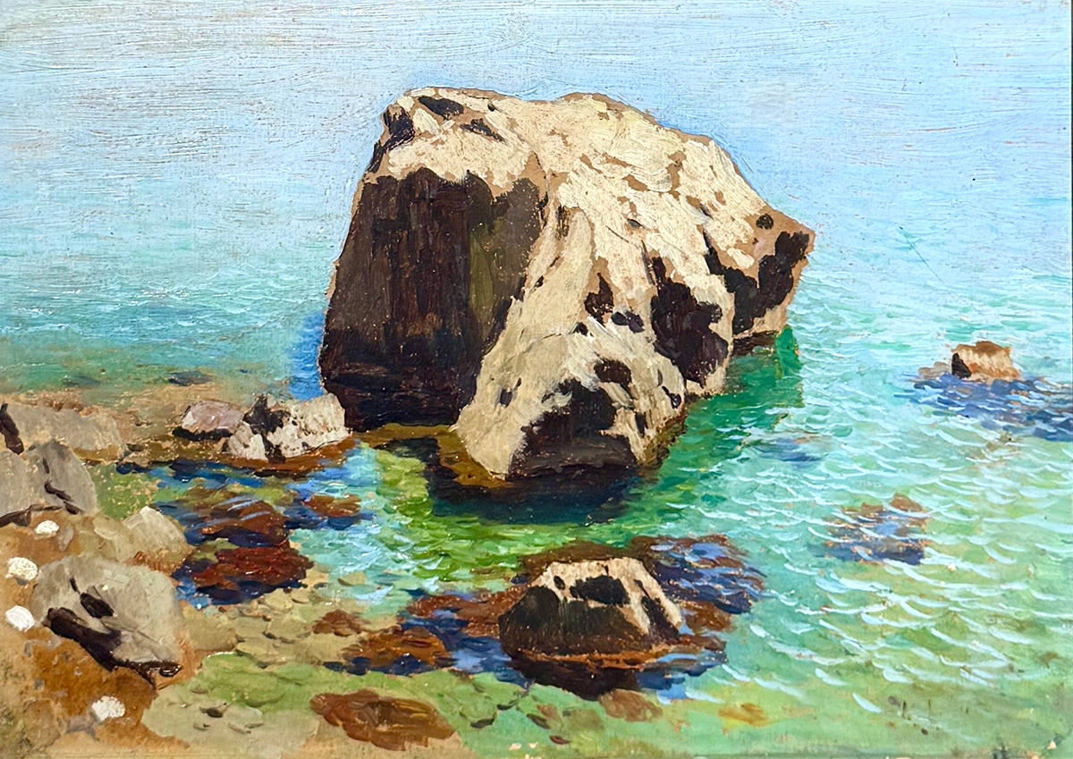 Исаак Левитан «Берег моря. Камень» (1886)