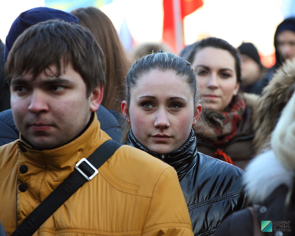 Митинг в поддержку Крыма.