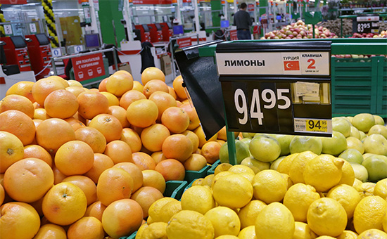 Лимоны из Турции в супермаркете
&nbsp;
