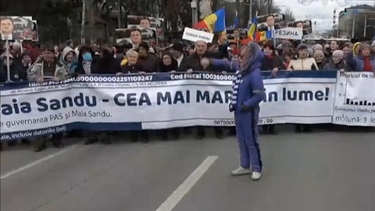 Акция протеста в Кишиневе против правительства. Видео