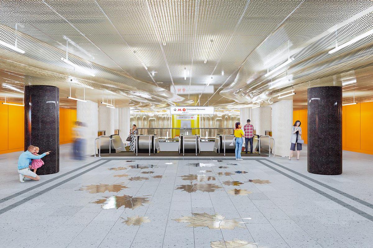 Станция «Кленовый бульвар» Бирюлевской линии метро будет перекликаться с расположенным рядом музеем-заповедником «Коломенское»