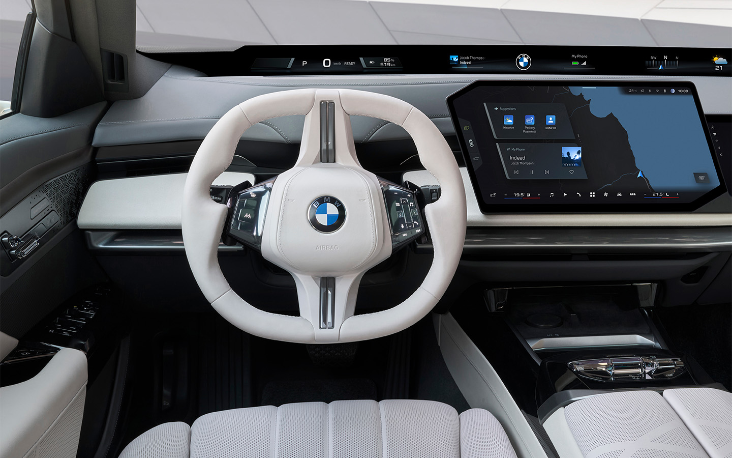 Еще одна &laquo;фишка&raquo; салона BMW 7 Series&nbsp;&mdash; руль&nbsp;в стилистике Neue Klasse