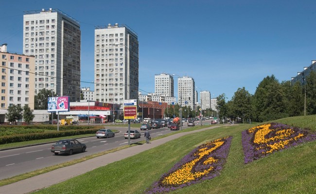 Вид на проспект в центре Зеленограда