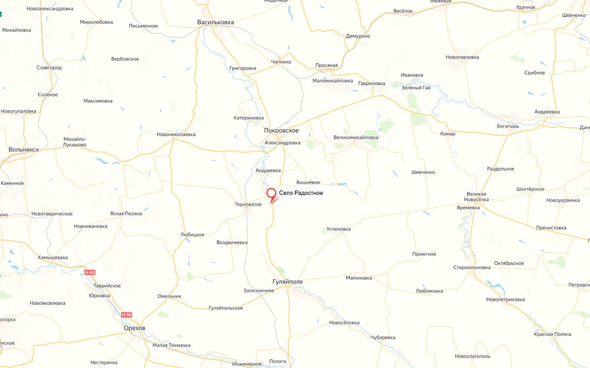 Российские военные заняли Радостное